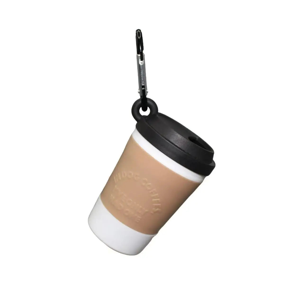 Portable Coffee Cup-Shaped Dog Poop Bag Dispenser with Built-In Waste Storage